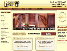 Tablet Screenshot of houseofblinds.com